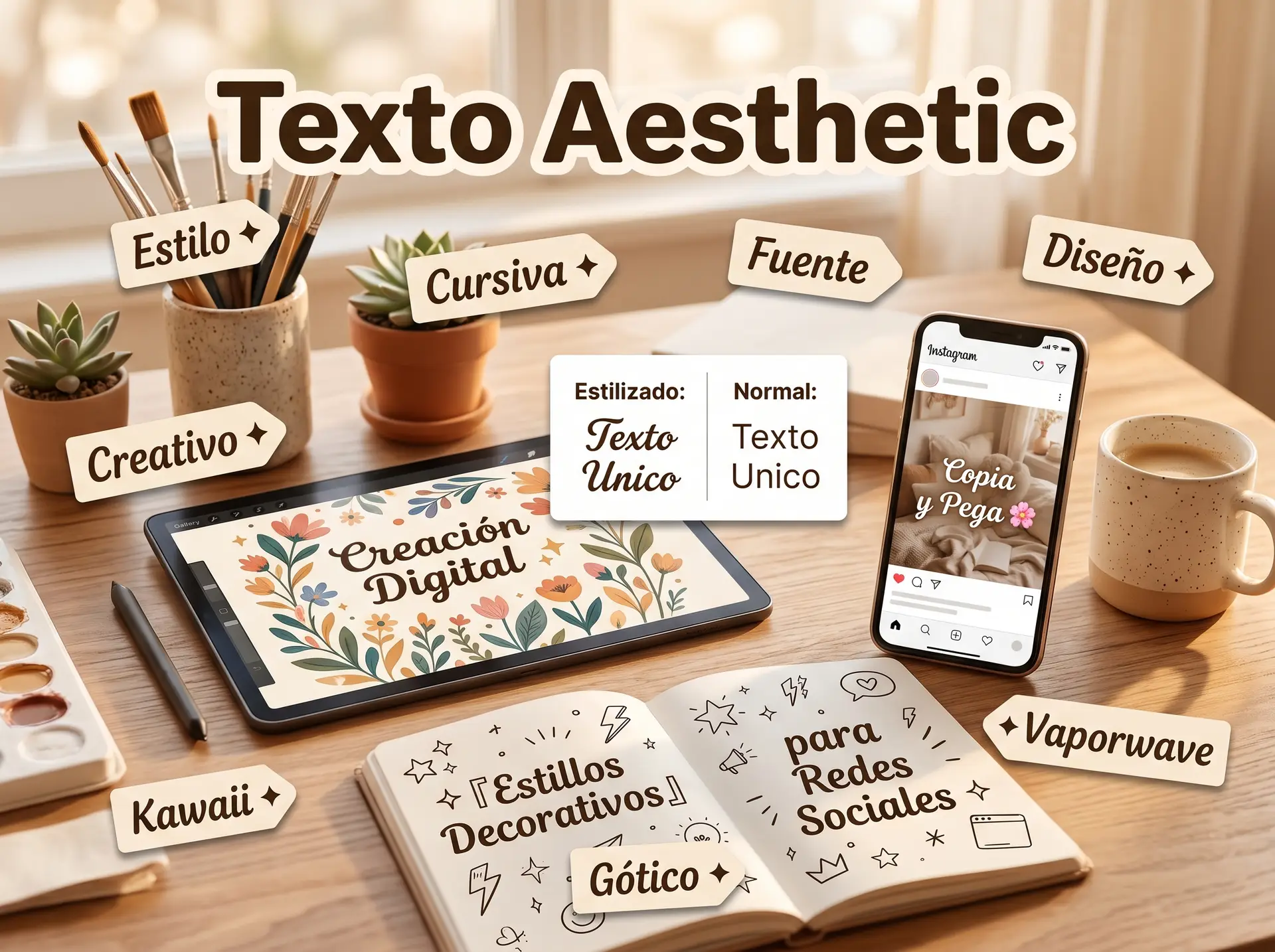 Letras aesthetic para arte